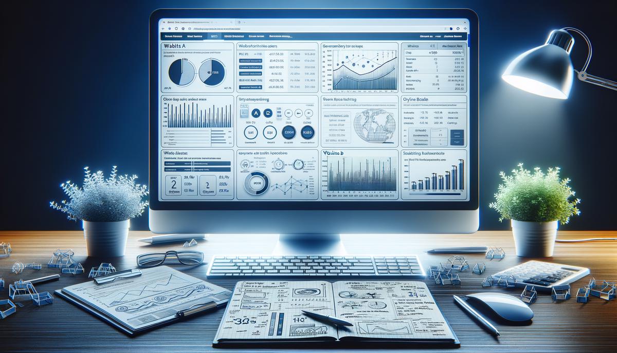 An image showing A/B testing with Google Analytics to optimize website conversions